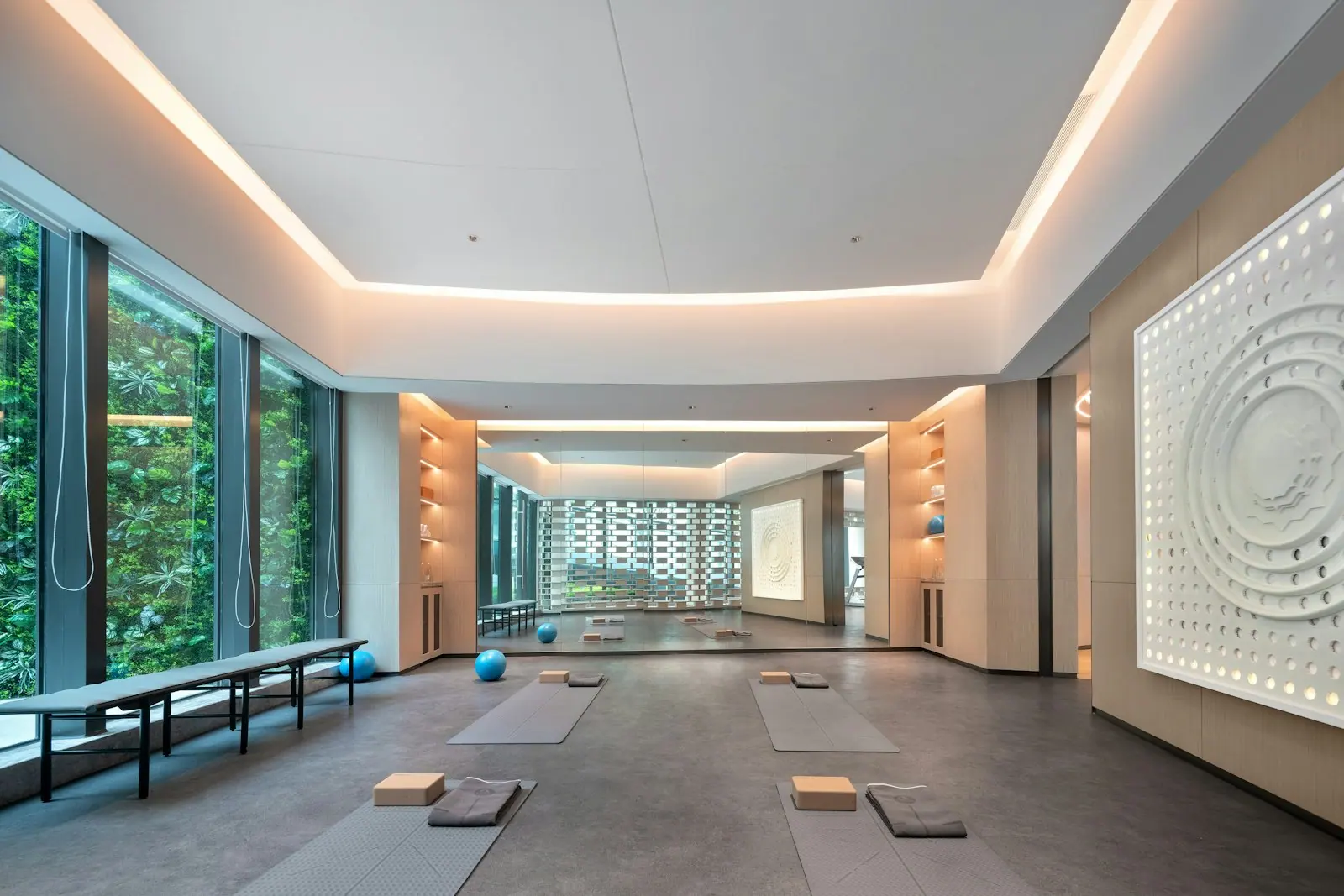 A morning stretch in a light-filled room